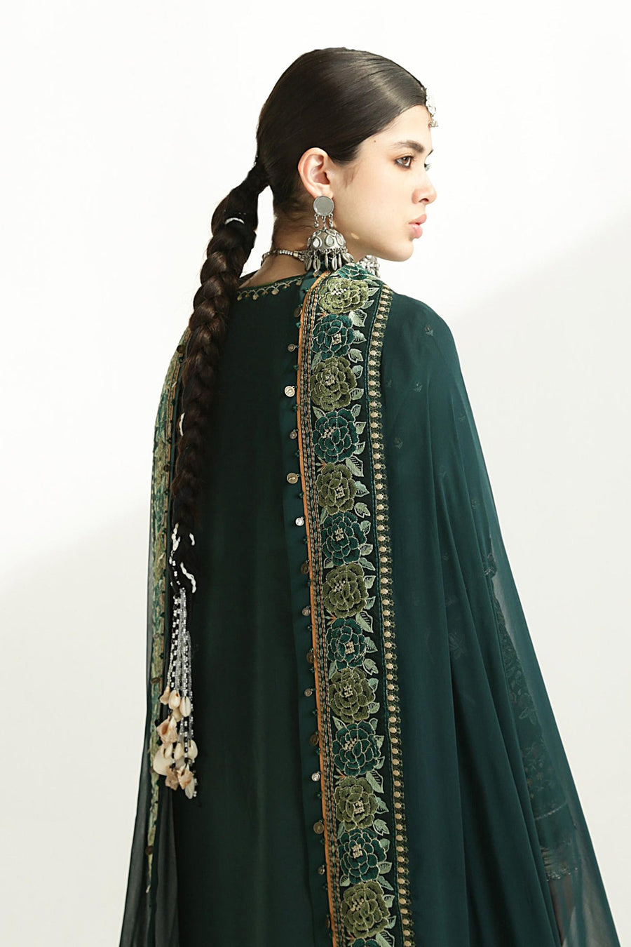 Zara Shahjahan Embroidered Luxury Lawn Unstitched 3Pc Suit D-09B PARSA