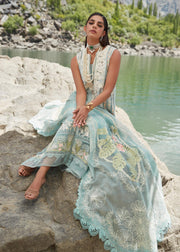 Crimson X Saira Shakira Luxury Lawn Unstitched 3Pc Suit D-2A Chikkankari Affair