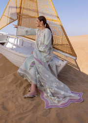 Crimson Flow Embroidered Lawn Unstitched 3Pc Suit D-2A A Handmade Tale