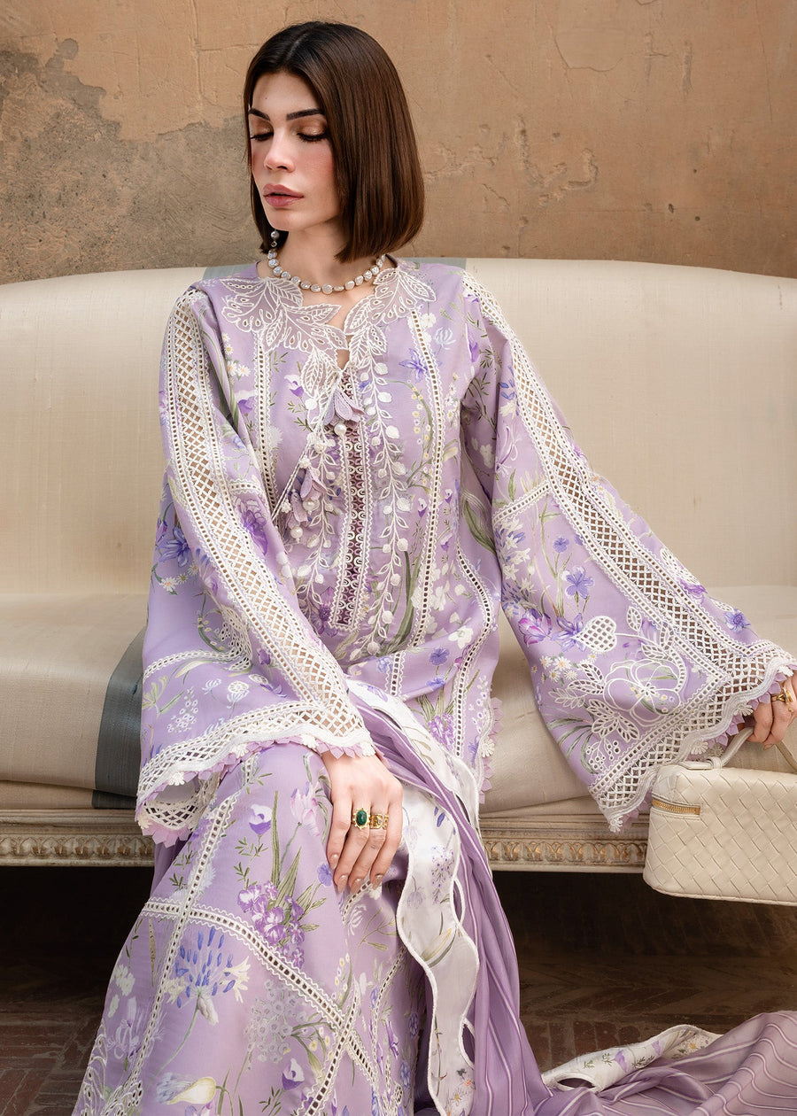 Crimson Flow Embroidered Lawn Unstitched 3Pc Suit D-2B A SUMMER DANCE