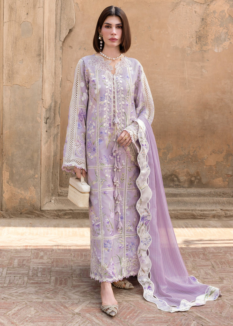 Crimson Flow Embroidered Lawn Unstitched 3Pc Suit D-2B A SUMMER DANCE
