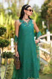 Noor by Saadia Asad Eid Luxe Printkhaas Unstitched 3Pc Suit D-02 Peacock Green