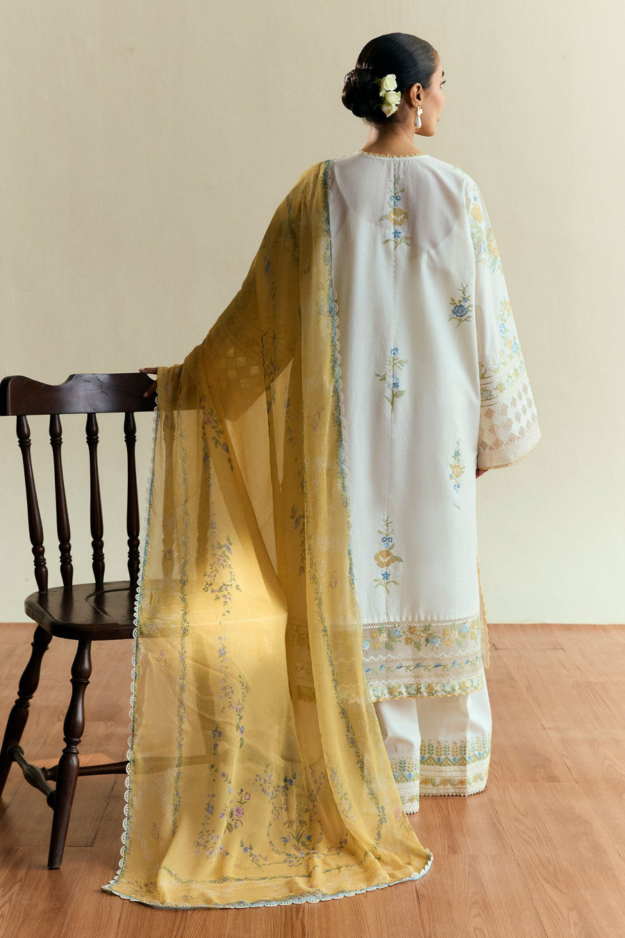 Coco by Zara Shahjahan Embroidered Lawn Unstitched 3Pc Suit D-03 SOLACE