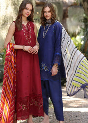 Noor by Saadia Asad Eid Luxe Printedkari Unstitched 3Pc Suit D-03A