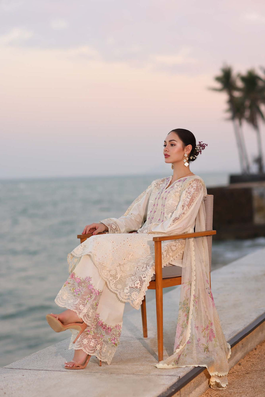 Noor by Saadia Asad Eid Luxury Handwork Laserkari Unstitched 3Pc Suit D-03A