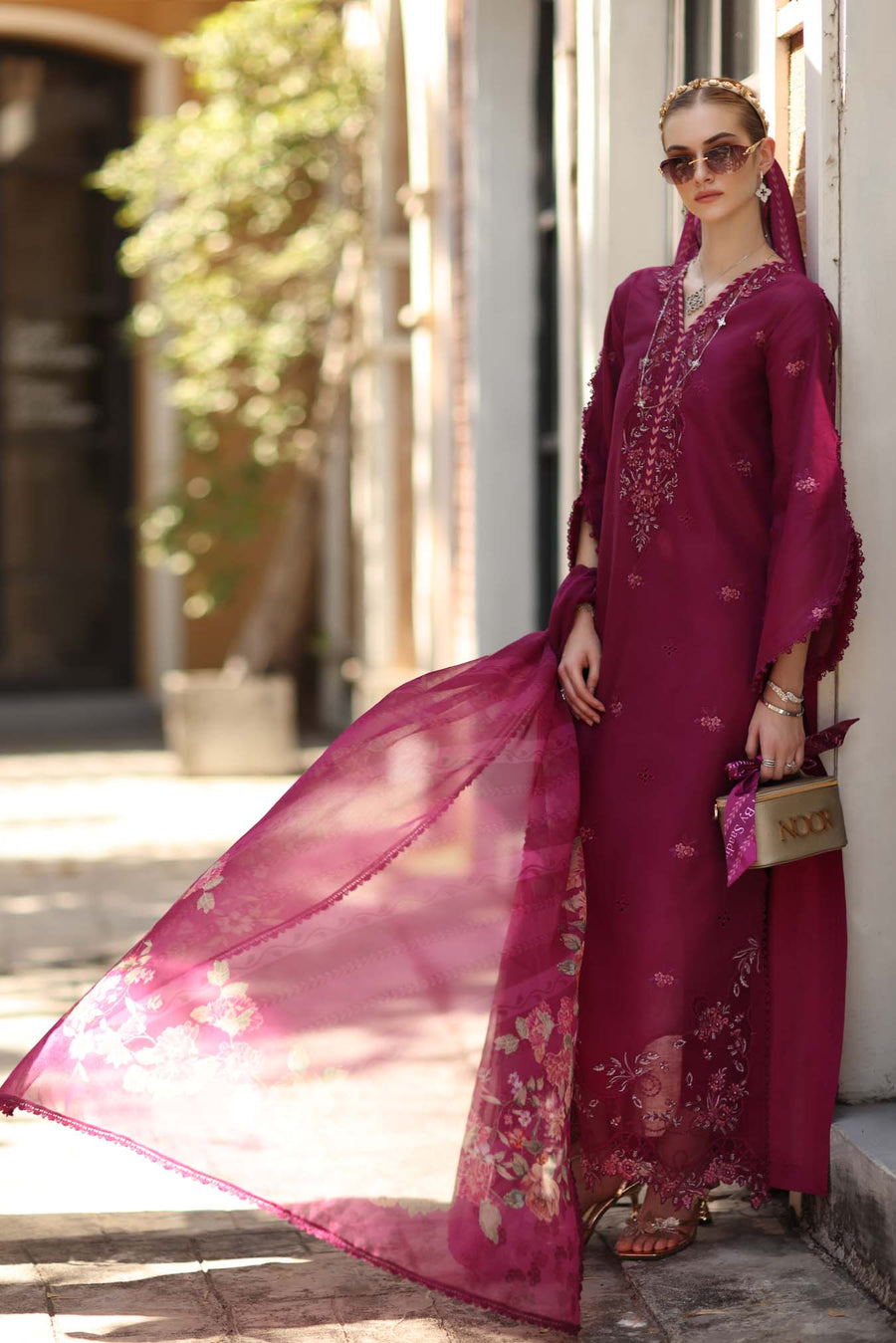 Noor by Saadia Asad Eid Luxe Printkhaas Unstitched 3Pc Suit D-03A
