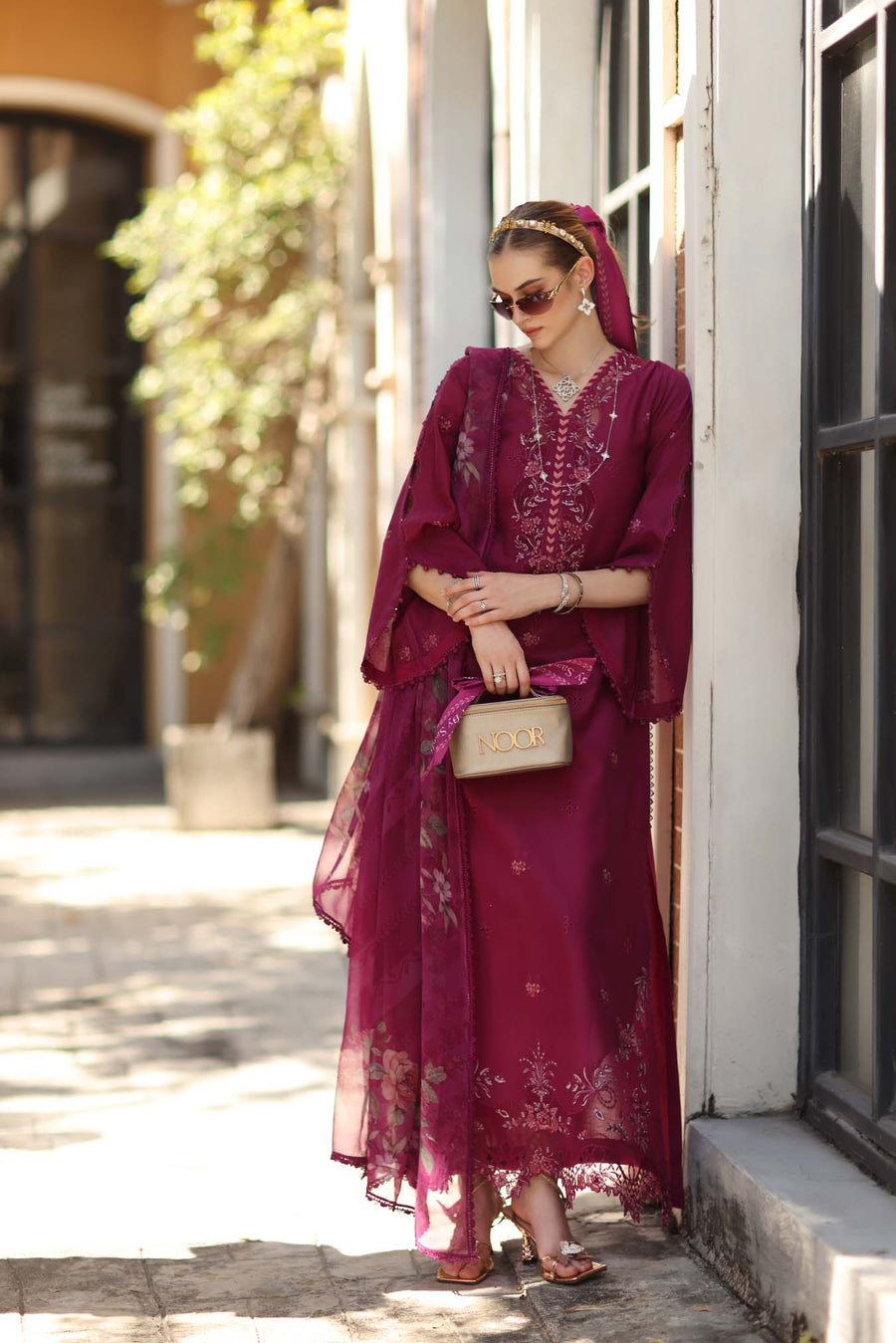 Noor by Saadia Asad Eid Luxe Printkhaas Unstitched 3Pc Suit D-03A