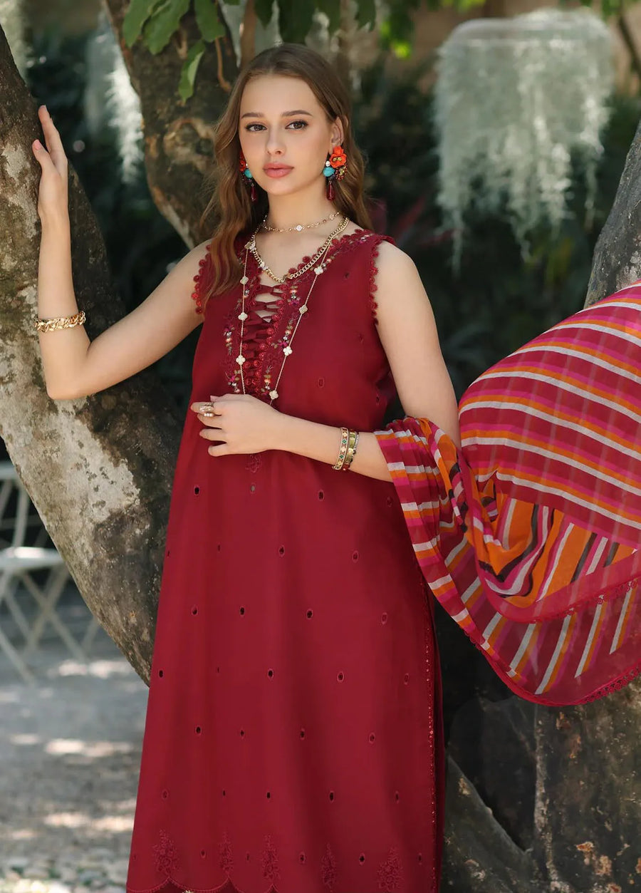 Noor by Saadia Asad Eid Luxe Printedkari Unstitched 3Pc Suit D-03B