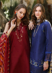 Noor by Saadia Asad Eid Luxe Printedkari Unstitched 3Pc Suit D-03B