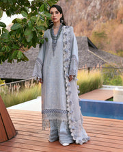 Republic WomensWear Kalani Embroidered Lawn Unstitched 3Pc Suit D3-B - Sitara