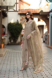 Noor by Saadia Asad Luxe Chikankari Unstitched Lawn 3Pc Suit D3-B