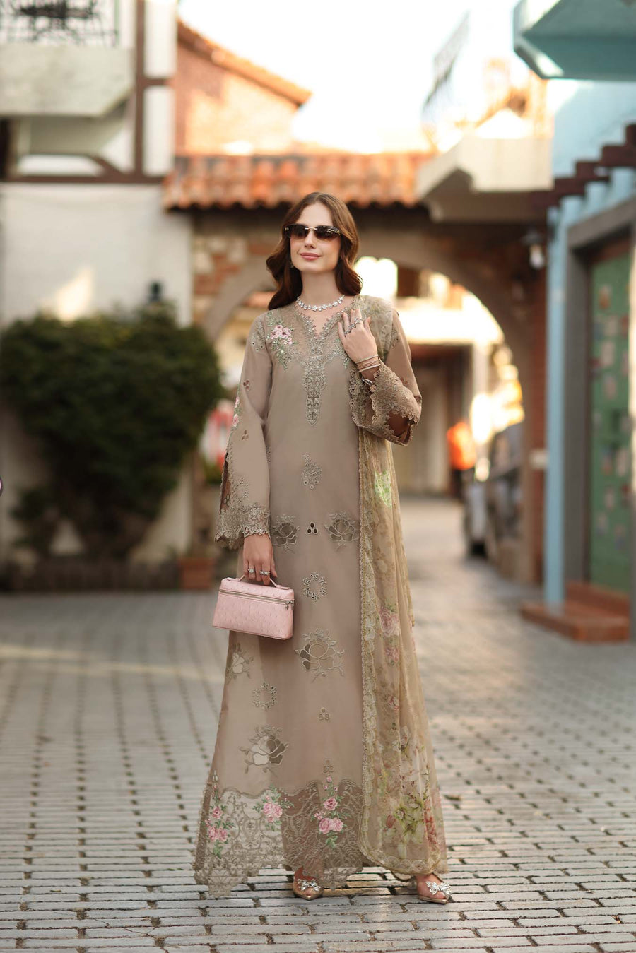 Noor by Saadia Asad Luxe Chikankari Unstitched Lawn 3Pc Suit D3-B