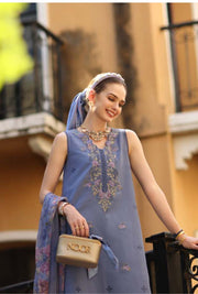 Noor by Saadia Asad Eid Luxe Printkhaas Unstitched 3Pc Suit D-03B
