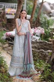 Noor by Saadia Asad Luxe PrintKari Unstitched Lawn 3Pc Suit D3-B