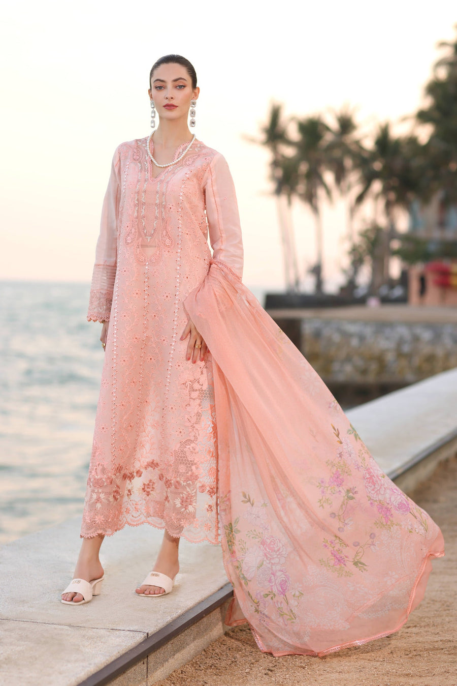 Noor by Saadia Asad Eid Luxury Handwork Laserkari Unstitched 3Pc Suit D-03B