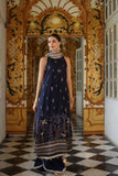 Noor by Saadia Asad Embroidered Cotton Net Unstitched 3Pc Suit D-03 Blue