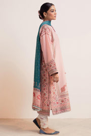 Coco by Zara Shahjahan Printed Lawn Unstitched 3Pc Suit D-03 GULABI