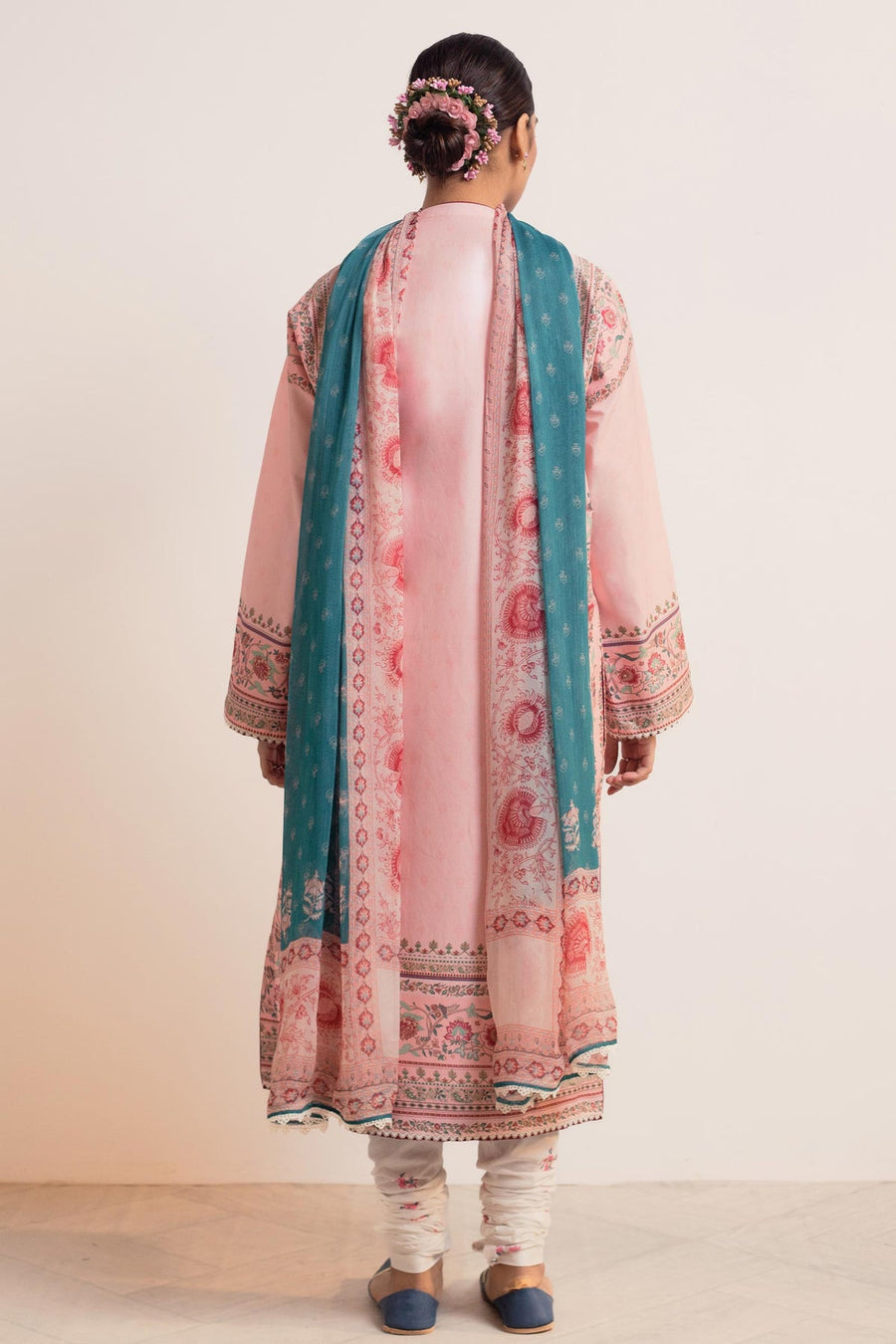 Coco by Zara Shahjahan Printed Lawn Unstitched 3Pc Suit D-03 GULABI