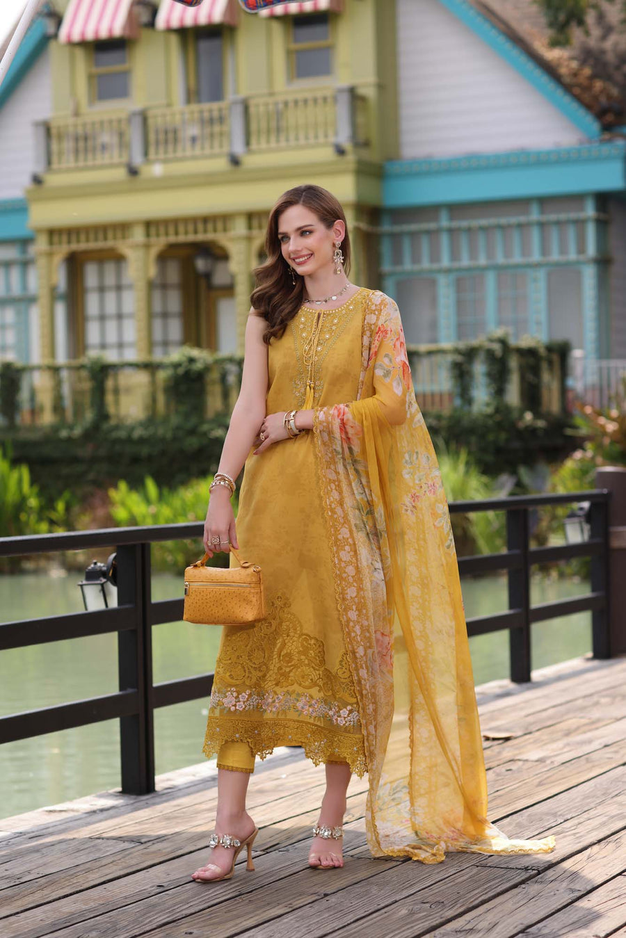 Noor by Saadia Asad Eid Luxe Chikankari Unstitched 3Pc Suit D-03