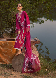 Crimson Tasawar Luxe Lawn Unstitched 3Pc Suit D-3A MIRROR GARDEN
