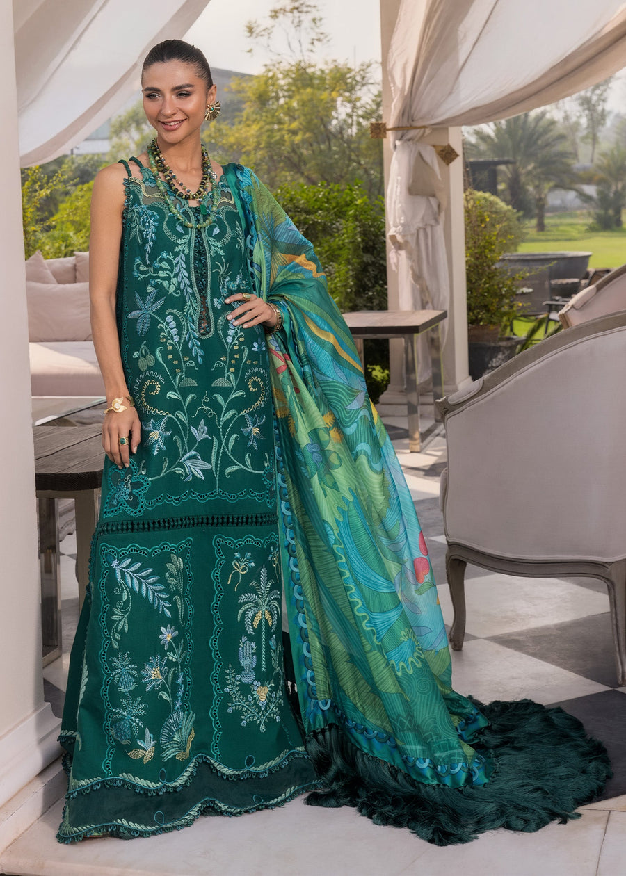 Crimson Flow Embroidered Lawn Unstitched 3Pc Suit D-3B BEAUTY IN BLOOM