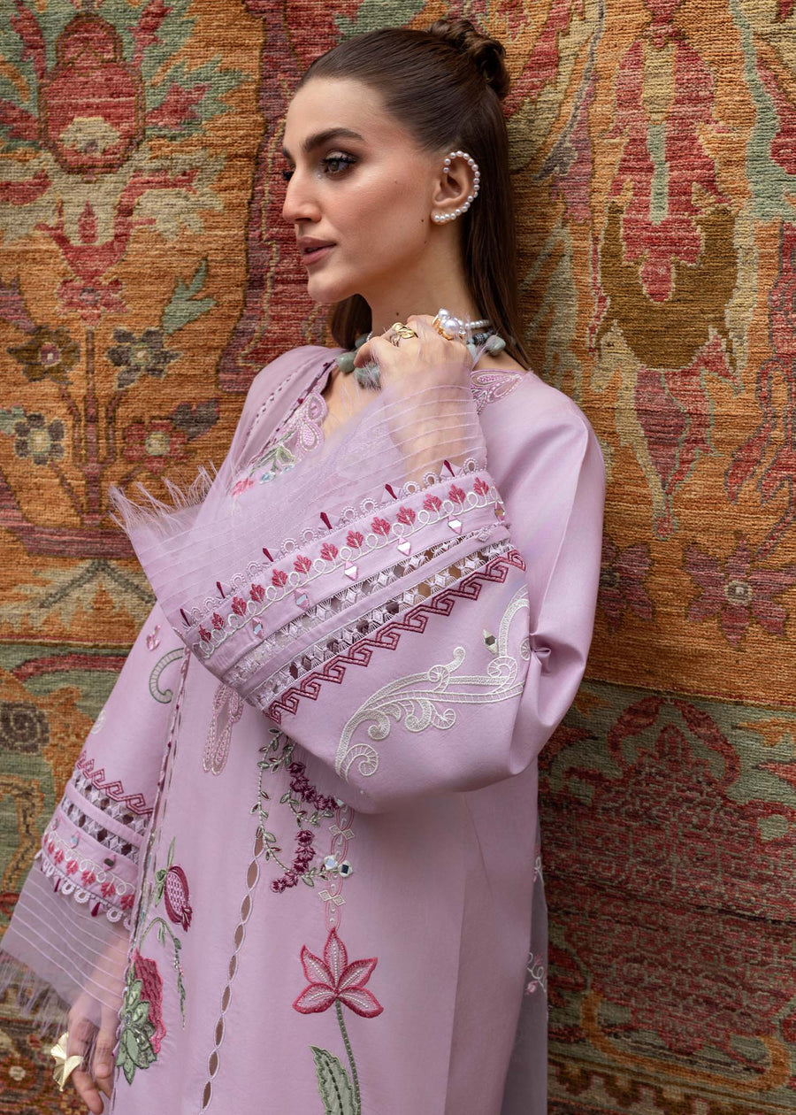 Crimson Tasawar Luxe Lawn Unstitched 3Pc Suit D-3B MIRROR GARDEN