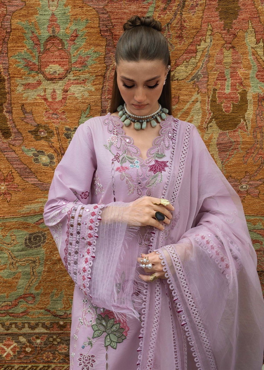 Crimson Tasawar Luxe Lawn Unstitched 3Pc Suit D-3B MIRROR GARDEN