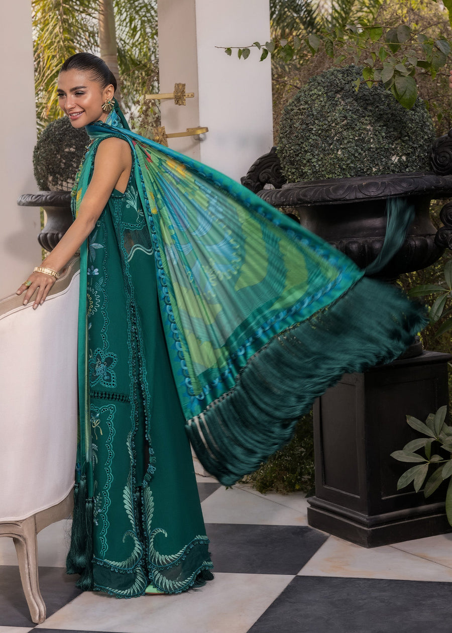 Crimson Flow Embroidered Lawn Unstitched 3Pc Suit D-3B BEAUTY IN BLOOM