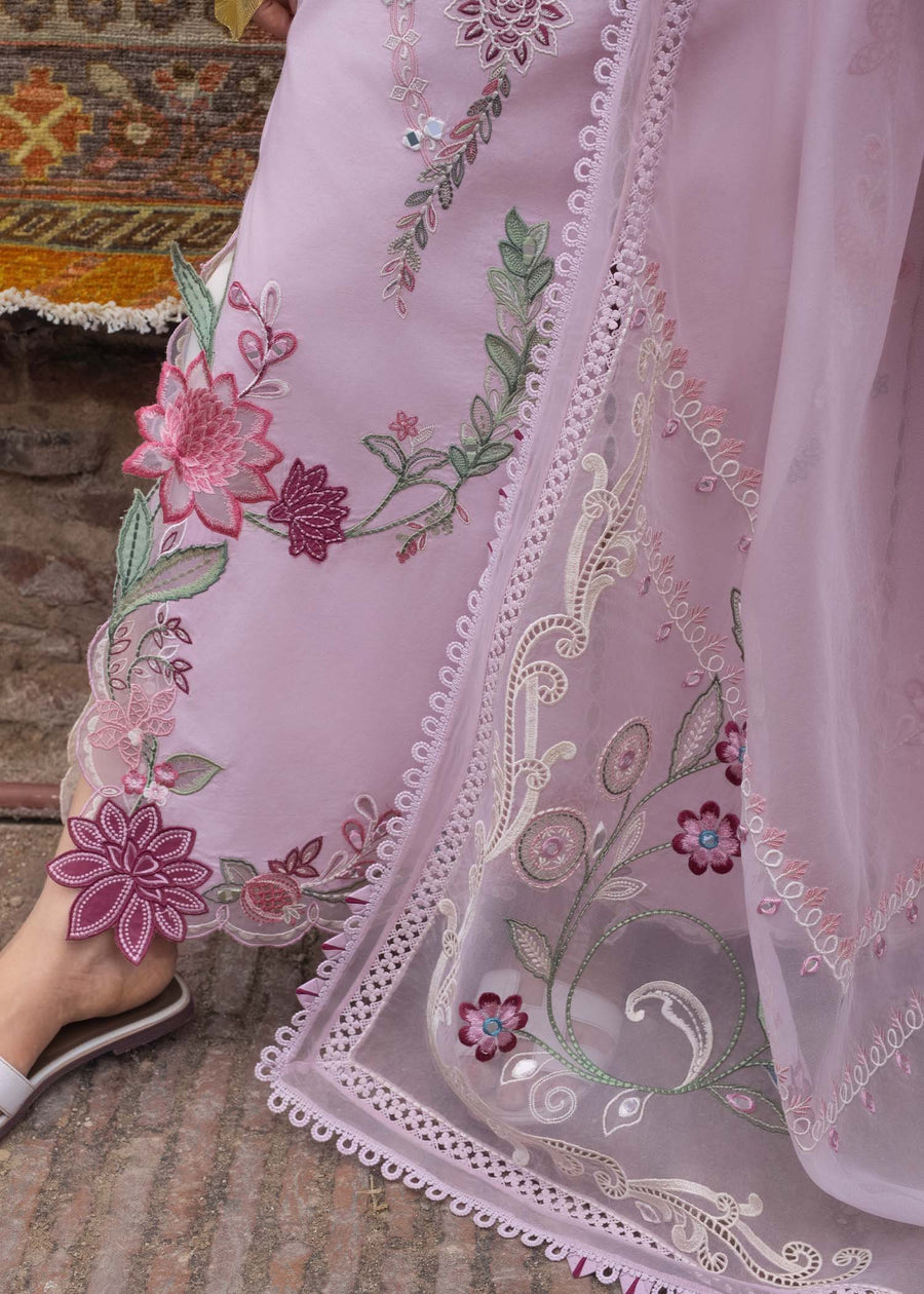 Crimson Tasawar Luxe Lawn Unstitched 3Pc Suit D-3B MIRROR GARDEN