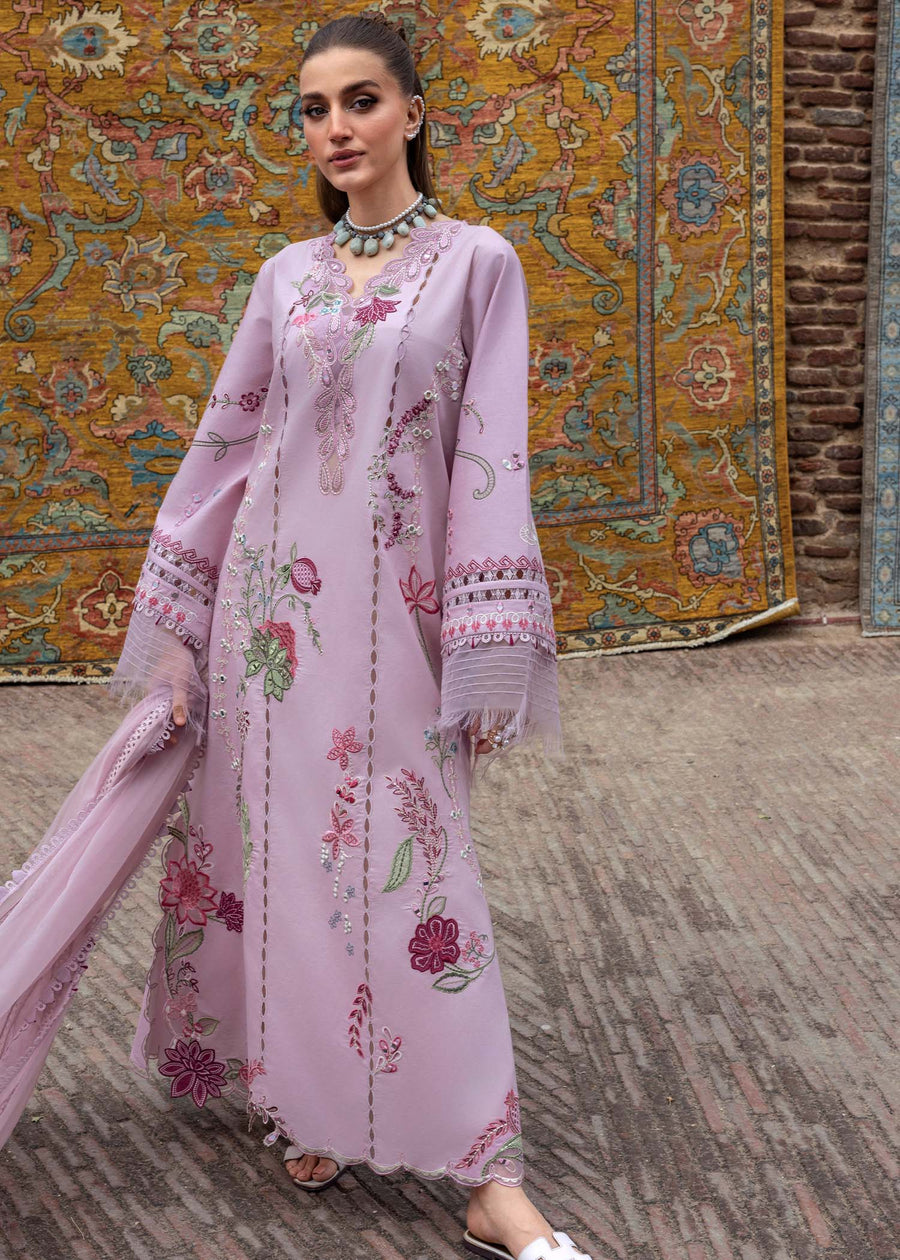 Crimson Tasawar Luxe Lawn Unstitched 3Pc Suit D-3B MIRROR GARDEN
