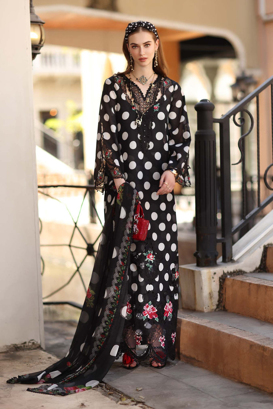 Noor by Saadia Asad Eid Luxe Printkhaas Unstitched 3Pc Suit D-04A