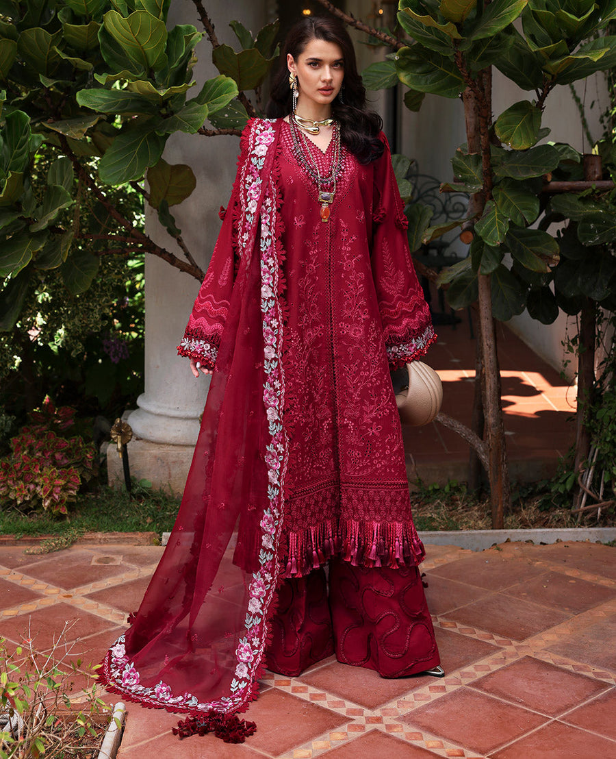 Republic WomensWear Kalani Embroidered Lawn Unstitched 3Pc Suit D4-A - Rhea