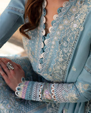 Ilana by Republic Embroidered Lawn Unstitched 3Pc Suit D4-B Azure