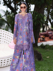 Noor by Saadia Asad Luxe PrintKari Unstitched Lawn 3Pc Suit D4-B