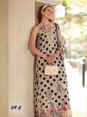 Noor by Saadia Asad Eid Luxe Printkhaas Unstitched 3Pc Suit D-04B