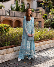 Ilana by Republic Embroidered Lawn Unstitched 3Pc Suit D4-B Azure