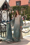 Noor by Saadia Asad Luxe Chikankari Unstitched Lawn 3Pc Suit D-04 Smoke Zinc