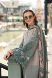 Noor by Saadia Asad Luxe Chikankari Unstitched Lawn 3Pc Suit D-04 Smoke Zinc