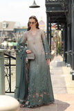 Noor by Saadia Asad Luxe Chikankari Unstitched Lawn 3Pc Suit D-04 Smoke Zinc