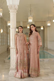 Noor by Saadia Asad Embroidered Cotton Net Unstitched 3Pc Suit D-04 Tea Pink