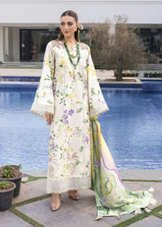 Crimson Flow Embroidered Lawn Unstitched 3Pc Suit D-4A TROPIC TEASE
