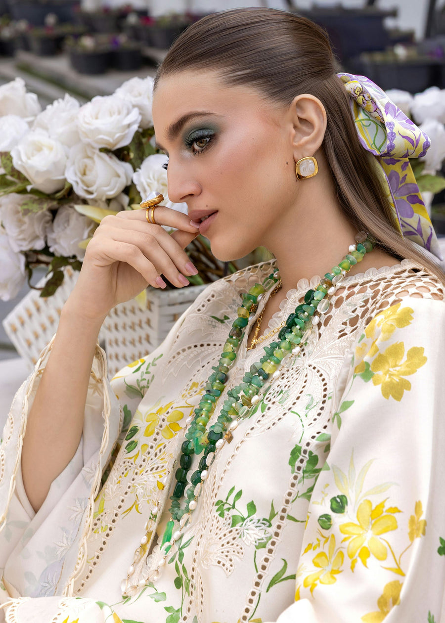 Crimson Flow Embroidered Lawn Unstitched 3Pc Suit D-4A TROPIC TEASE