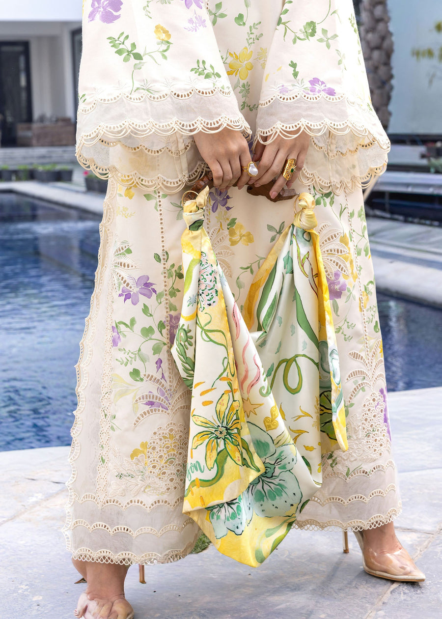 Crimson Flow Embroidered Lawn Unstitched 3Pc Suit D-4A TROPIC TEASE