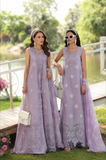 Noor by Saadia Asad Eid Luxe Printkhaas Unstitched 3Pc Suit D-04 Lavender Lights