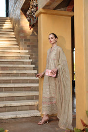 Noor by Saadia Asad Luxury Eid Handwork Schiffli Laserkari Unstitched Suit D05-A Lunaria