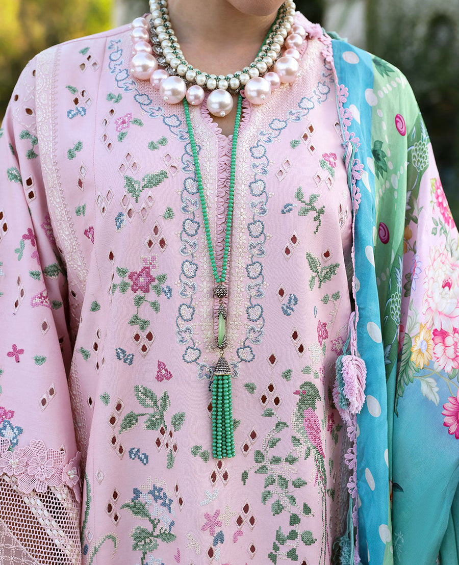 Republic WomensWear Kalani Embroidered Lawn Unstitched 3Pc Suit D5-A - Meher