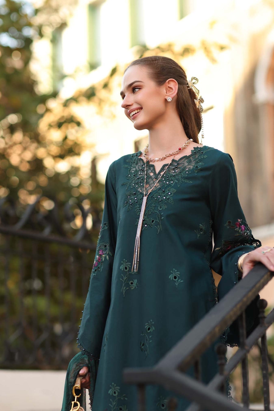 Noor by Saadia Asad Eid Luxe Printkhaas Unstitched 3Pc Suit D-05A