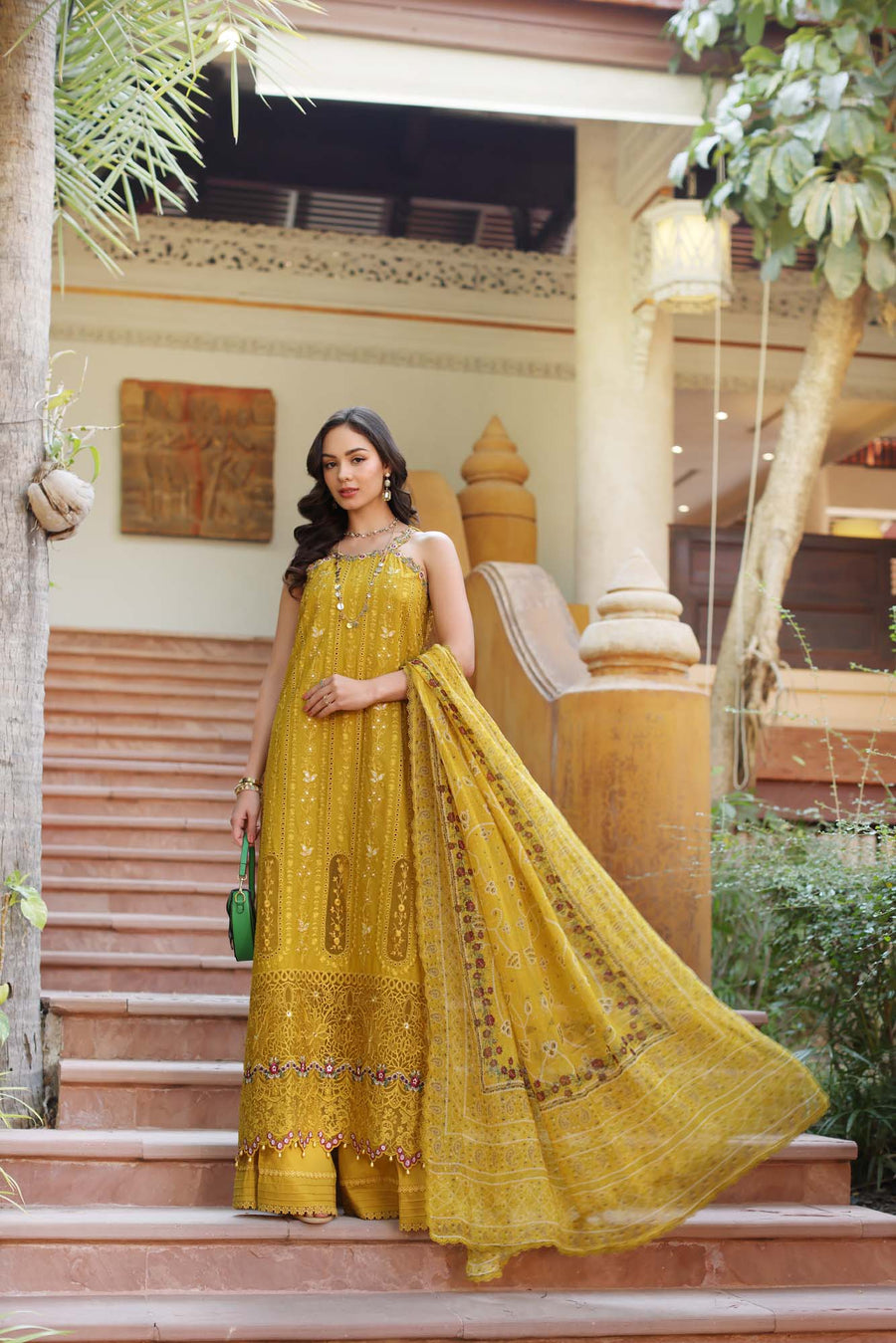 Noor by Saadia Asad Eid Luxury Handwork Laserkari Unstitched 3Pc Suit D-05A