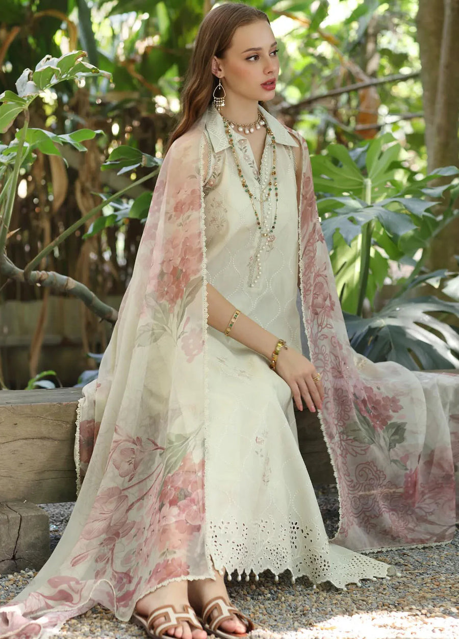 Noor by Saadia Asad Eid Luxe Printedkari Unstitched 3Pc Suit D-05B