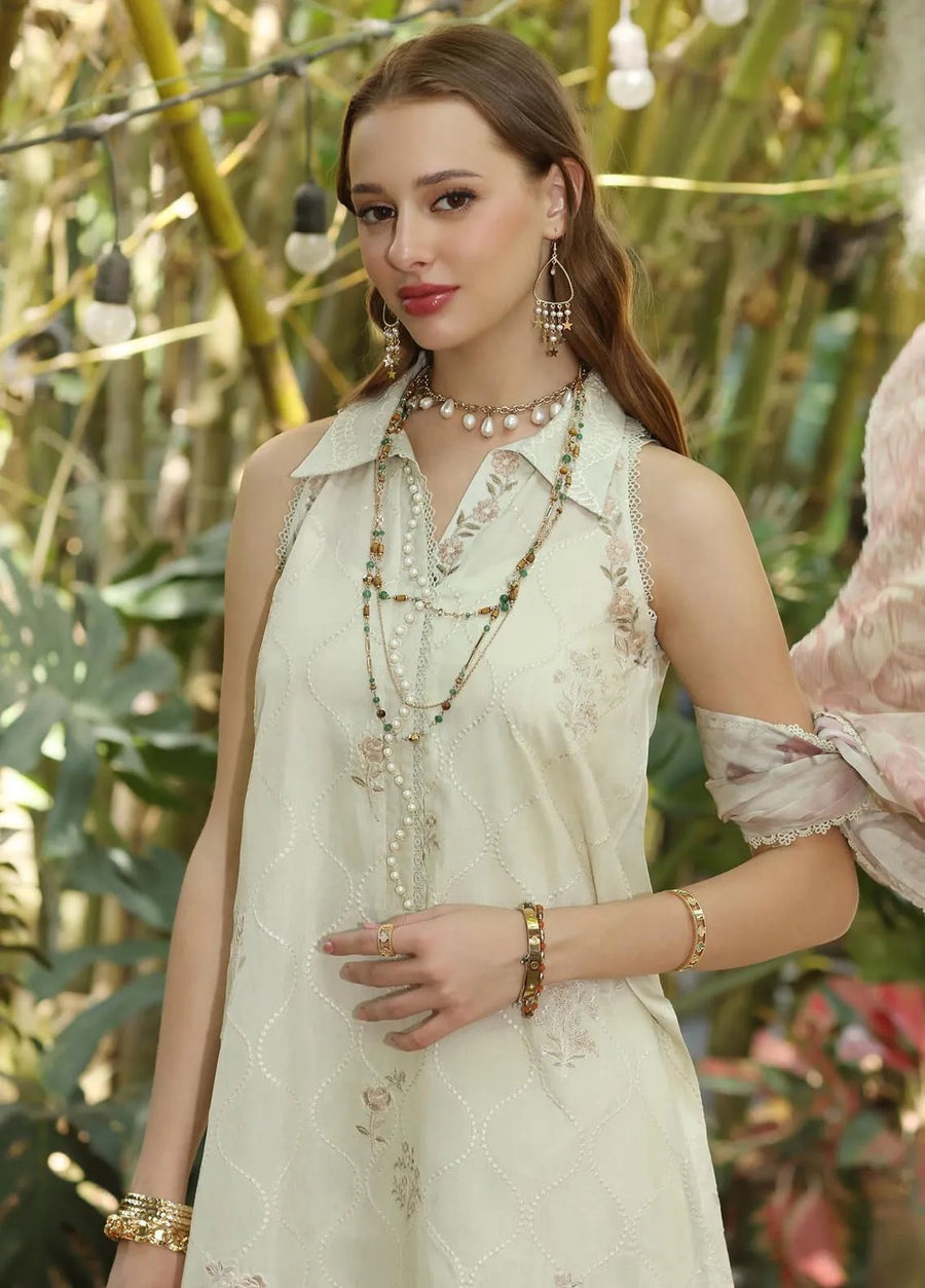 Noor by Saadia Asad Eid Luxe Printedkari Unstitched 3Pc Suit D-05B
